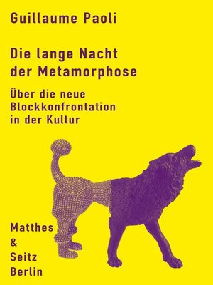 cover image of Die lange Nacht der Metamorphose